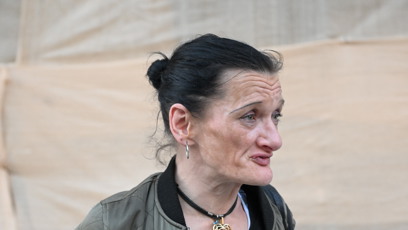 FOTO: Katka Bradáčová v centru Prahy.