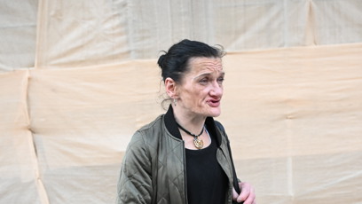 FOTO: Katka Bradáčová v centru Prahy.