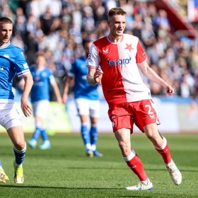 Obránce Slavie Štěpán Chaloupek.