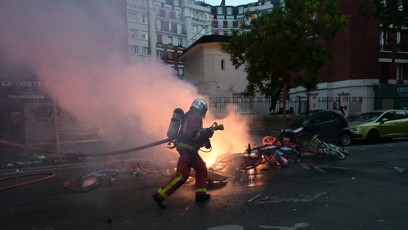 FOTO: Násilnosti v Paříži po sobotním vítězství fotbalového klubu Paris St. Germain.