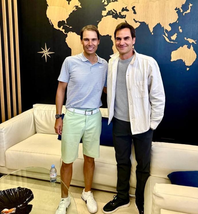 FOTO: Rafael Nadal se svým s dlouholetým rivalem Rogerem Federerem. – stránka 2