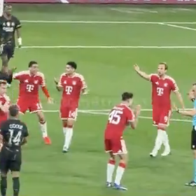 Bayern se okamžitě začal dožadovat penalty.