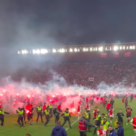 Michal Suchánek natočil chaos z tribuny.