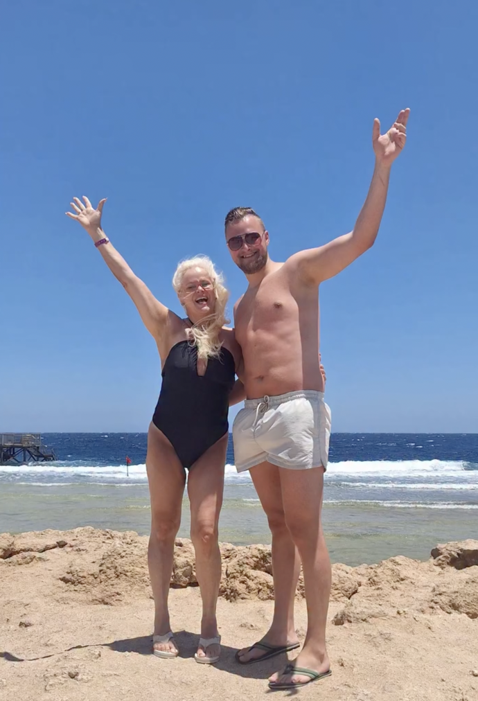 FOTO: Monika Binias po boku manžela Petra.