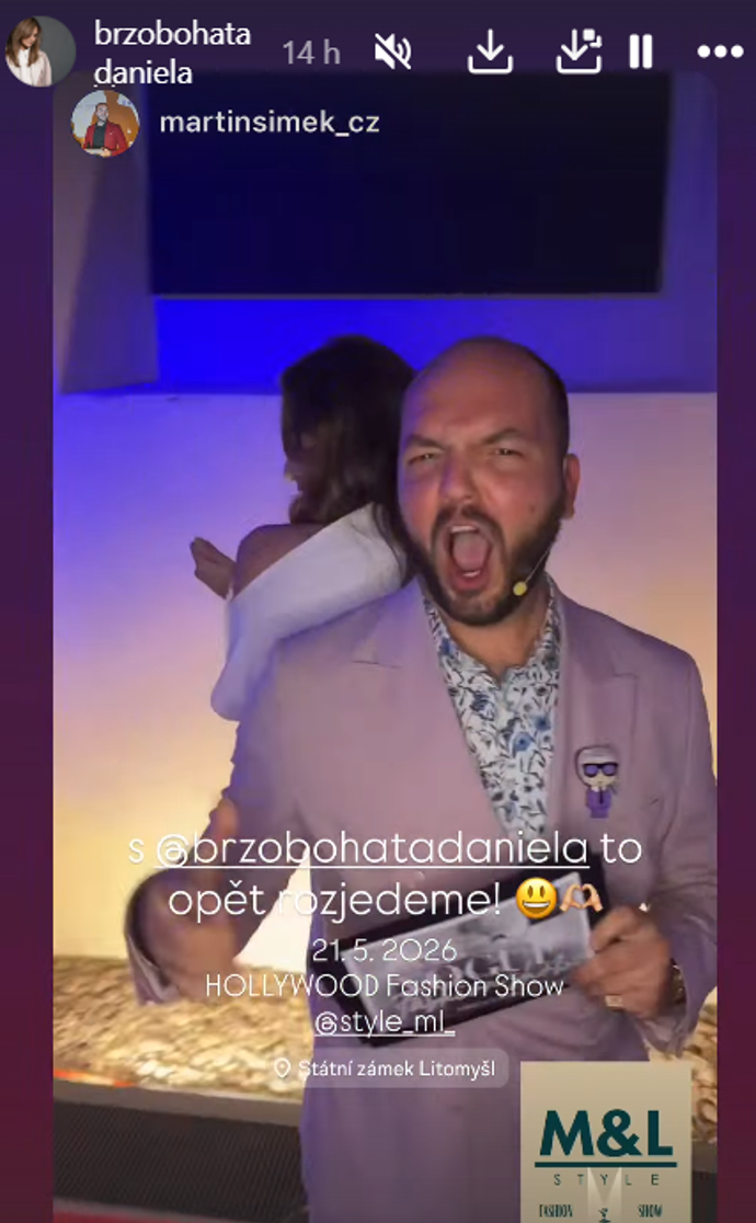 FOTO: Daniela Brzobohatá pařila s Martinem Šimkem. – stránka 37