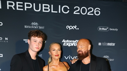 FOTO: Simona Krainová vzala na finále miss manžela Karla Vágnera ml. a syna Maxe.