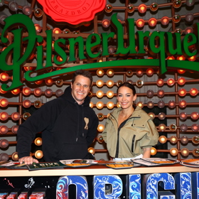 Agáta Hanychová si spolu s manželem užila akci pod záštitou Pilsner Urquell Experience.