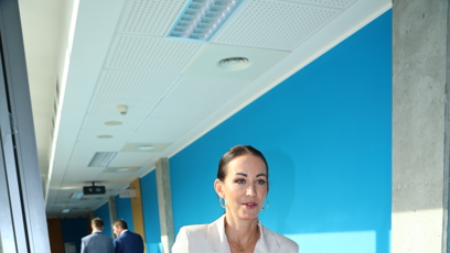 FOTO: Agáta Hanychová se smála a vypadala v dobré náladě.