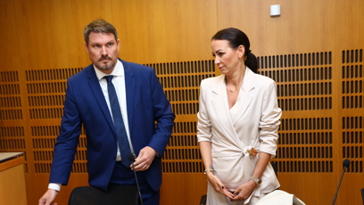 FOTO: Agáta Hanychová dorazila k soudu, kde se řešila pomluva Jaromíra Soukupa.