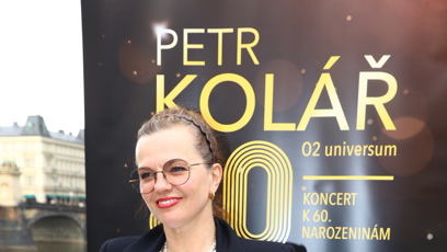 FOTO: Marta Jandová na křtu klipu Koláře a Jandy.