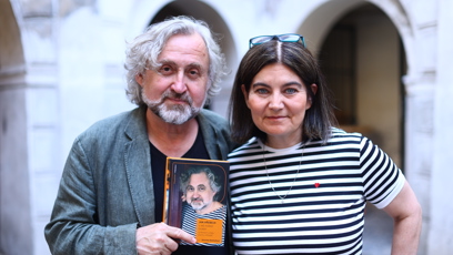 FOTO: Jan Hřebejk s Veronikou Bednářovou.