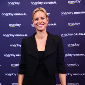 Patricie Solaříková na premiéře.
