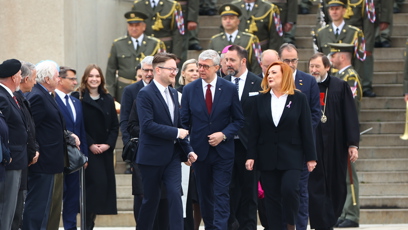 FOTO: Pokládání věnců na Vítkově.