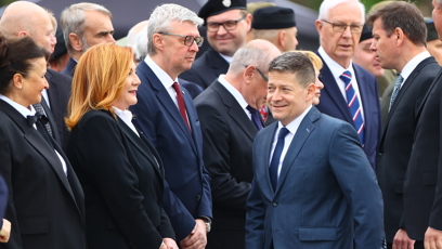 FOTO: Pokládání věnců na Vítkově.