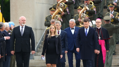 FOTO: Pokládání věnců na Vítkově.
