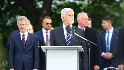 FOTO: Pokládání věnců na Vítkově.