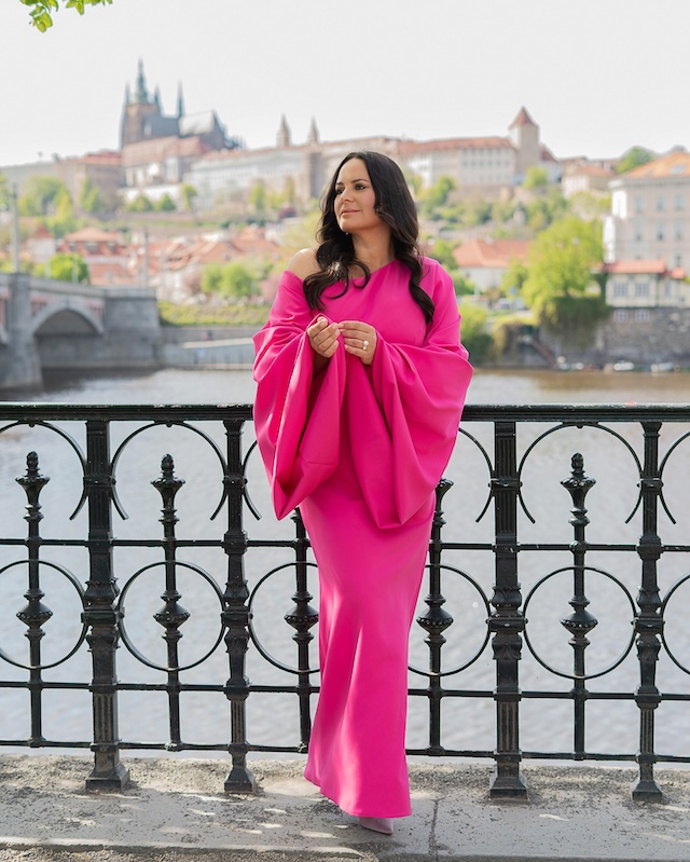 FOTO: Jitka Čvančarová v modelech od návrhářky Martiny Pipkové Loudové.