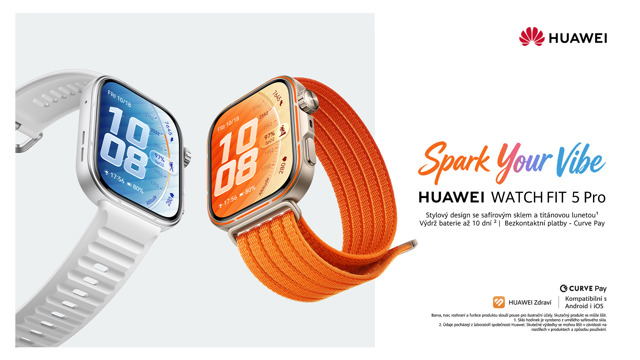 Trénujte s pandou! Huawei Watch FIT 5 dorazily do Česka a dělají z pohybu návykovou zábavu 