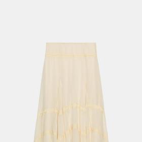Kombinovaná sukně s krajkou, Zara, 1599 Kč