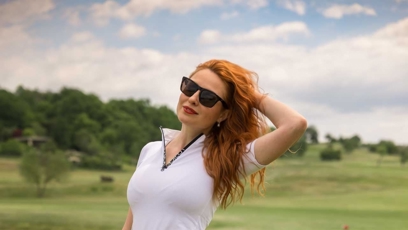 FOTO: Romana Pavelková na greenu.