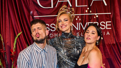 FOTO: Miss Universe Česko Slovensko za rok 2025 Michaela Tomanová s dalšími hosty.
