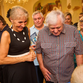 Václav Ševčík po boku Jaroslavy Frankové jen září.