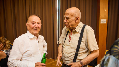 FOTO: Petr Janda a Ivan Mládek na křtu knihy George Suchánka.