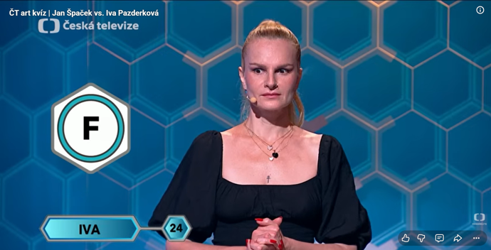 FOTO: Iva Pazderková v AZ-kvízu.