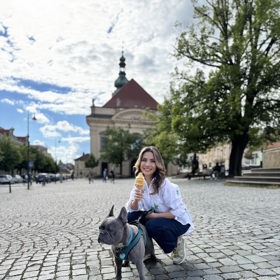 Tuhle zmrzlinu si Eva vychutnala v Uherském Brodě. 