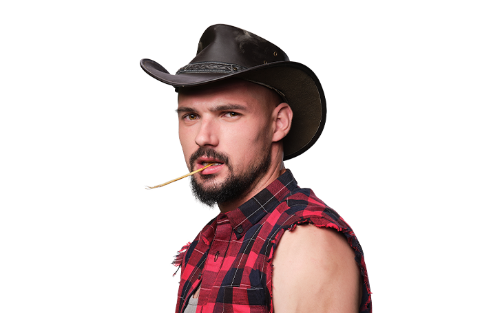 Dřevorubec Filip Valný.