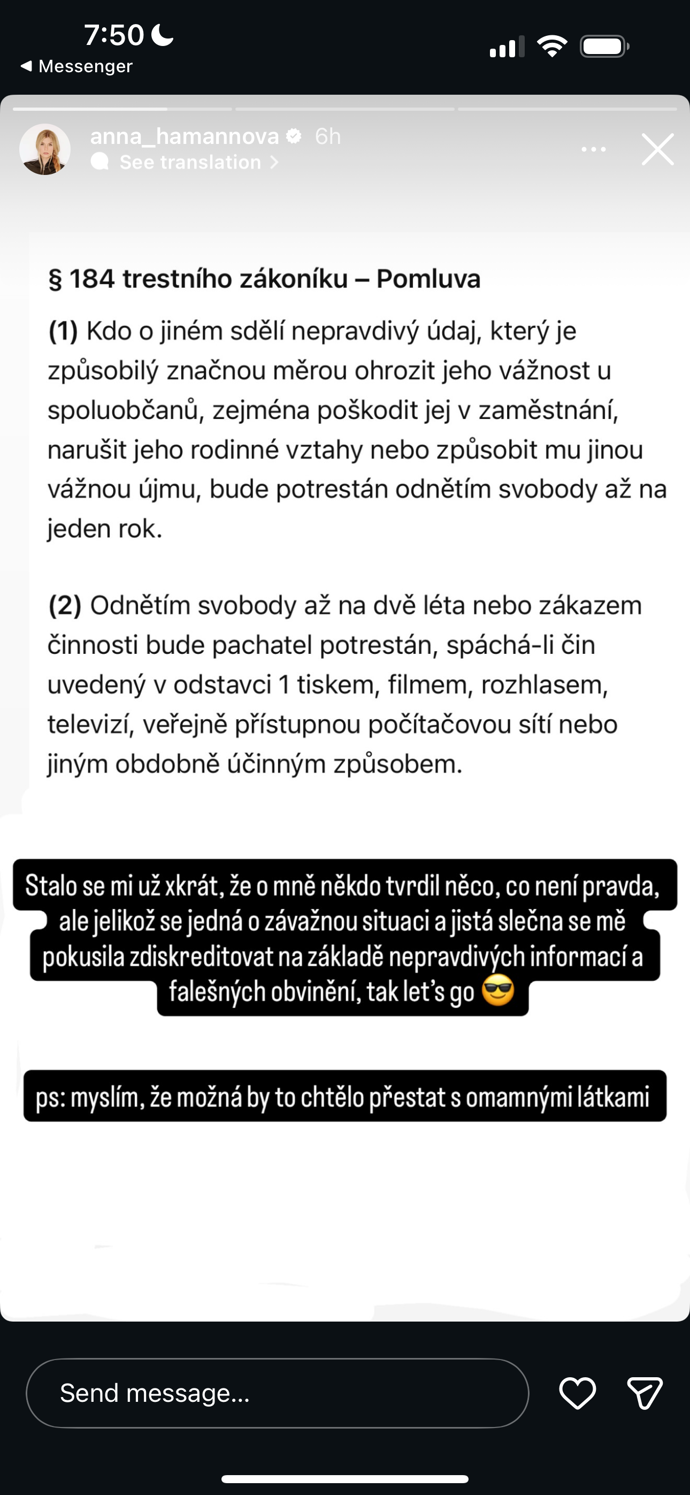 FOTO: Vyjádření Kafuu ke kauze s Xholakys.