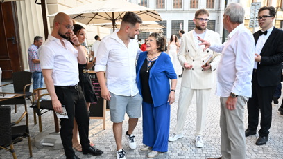FOTO: Jiřina Bohdalová se svým vnukem Vojtěchem Stašem.
