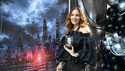 FOTO: Olga Lounová na setkání s Arnoledm Schwarzeneggerem.