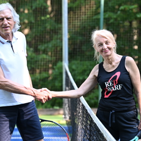 Veronika Žilková si s Ivanem Hubačem si zahráli tenis.
