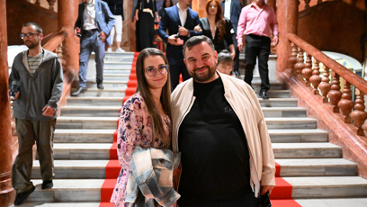 FOTO: Tomáš Magnusek s partnerkou.