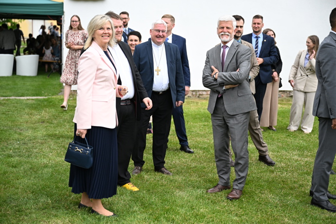 FOTO: Petr Pavel a Eva Pavlová byli v dobré náladě.