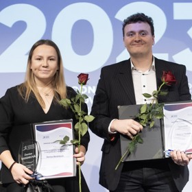Lukostřelkyně Denisa Hurban Baránková s trenérem a manželem Vladimírem Hurbanem mladším.