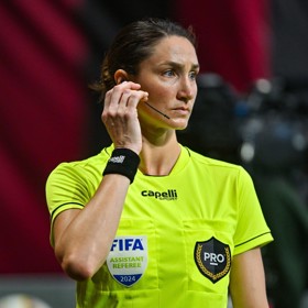 Kathryn Nesbitt během zápasu.