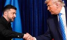 Prezident USA Donald Trump spolu s ukrajinským prezidentem Volodymyrem Zelenským.