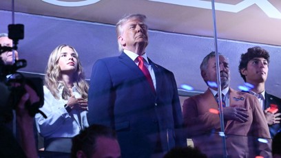 FOTO: Donald Trump na finále basketbalové NBA.