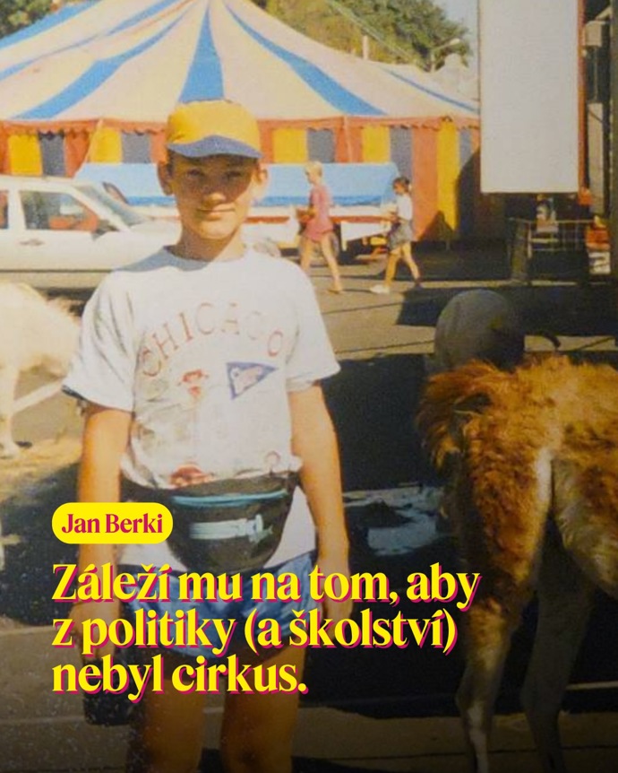 FOTO: „Záleží mu na tom, aby z politiky a školství nebyl cirkus,“ uvádí hnutí STAN na svém Instagramu k fotografii Jana Berkiho. – stránka 10