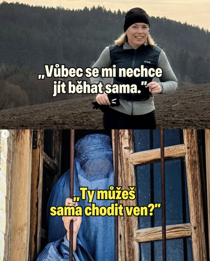 FOTO: Jedna z fotek, kterými Danuše upozornila na situaci žen pod vládou Talibánu.
