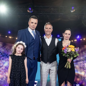 Martin s manželkou a dcerou.
