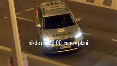 FOTO: Podle vyjádření Plzeňské policie, muž nespolupracoval.
