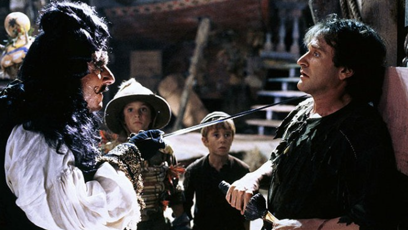FOTO: Dustin Hoffman a Robin Williams ve filmu Hook.