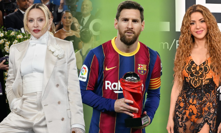 Shakira, Lionel Messi a Madonna.