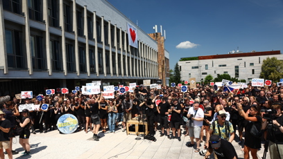 FOTO: Protest za Českou televizi.