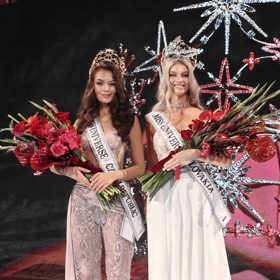 Miss Universe Česko a Slovensko Sophia Maria Osako a Marika Tremková.
