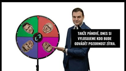 FOTO: Filip Turek si tentokrát vylosoval že bude zlobit.