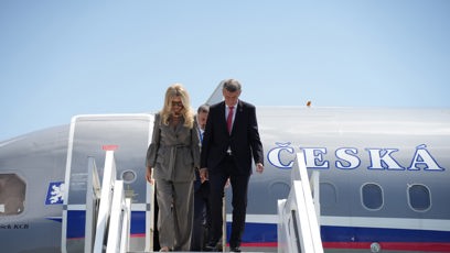 FOTO: Andrej Babiš s Monikou Babišovou na cestě do Ankary.